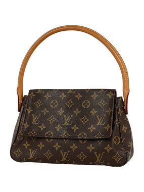 Louis Vuitton Mini Looping Shoulder Bag Monogram Brown